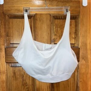 Women's Cream Ribbed Bralette by Auden